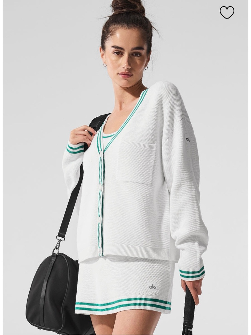 ALO Yoga Tennis Club Sweater Knit Dress (S) & Cardigan (XXS) Set - Picture 9 of 9